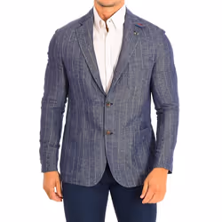 Americana De Manga Larga Y Corte Regular Tmj003-tl124 Para Hombre - blue, 52