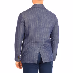 Americana De Manga Larga Y Corte Regular Tmj003-tl124 Para Hombre - blue, 52
