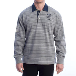 Polo Manga Larga Comfort Fit Ump304-js336 Para Hombre - gray, L