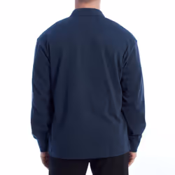 Polo Manga Larga Over Fit Ump316-js305 Para Hombre - blue, L