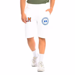 PantalÃ³n Corto Deportivo 11m087-fp533 Para Hombre - white, S