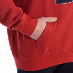 Hoodie Sudadera Con Capucha Over Fit Umf603-fp529 Para Hombre - red, L