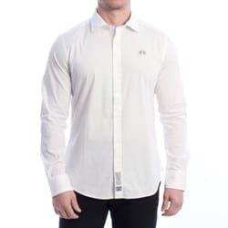 Camisa Manga Larga Slim Fit Ymc002-pp483 Para Hombre - white, L