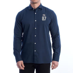 Camisa Regular Fit Ymc600-pp666 Para Hombre - blue, XXL