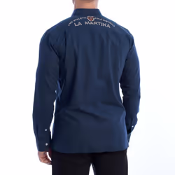 Camisa Regular Fit Ymc600-pp666 Para Hombre - blue, XXL