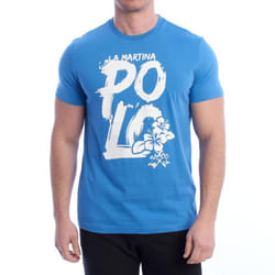 Camiseta Manga Corta Regular Fit Ymr323-js206 Para Hombre - blue, L
