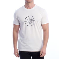 Camiseta Manga Corta Regular Fit Ymr321-js206 Para Hombre - white, XXL