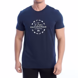 Camiseta Manga Corta Regular Fit Ymr321-js206 Para Hombre - blue, XXL