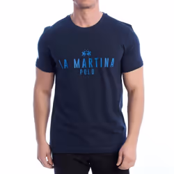 Camiseta Manga Corta Regular Fit Ymr322-js206 Para Hombre - blue, XXL