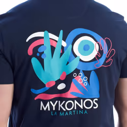 Camiseta Manga Corta Regular Fit Ymr605-js395 Para Hombre - blue, XXL