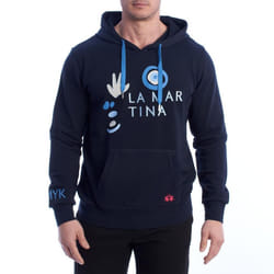 Hoodie Sudadera Con Capucha Over Fit Ymf309-fp568 Para Hombre - blue, 3XL