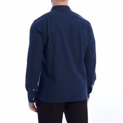 Camisa Manga Larga PiquÃ© Ymc036-js394 Para Hombre - blue, 3XL