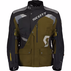 Scott Dualraid Dryo Motorcycle Textile Jacket, black-green, Size M for Men