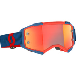 Scott Fury Chrome Dark Motocross Goggles, red-blue for Men