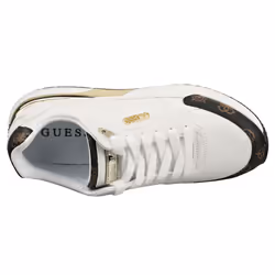 Guess Fl5moxfal12 Womens Casual Trainers in White Brown - 3 UK - Additional view 4