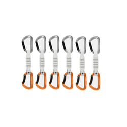 Mammut 2040-02491-33272-74 climbing carabiner Locking carabiner D-shaped Aluminium Orange, Silver 6 pc(s)