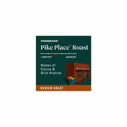 Starbucks Medium Roast K-Cup Coffee Pods, Pike Place, 72 ct.