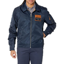 GUESS Men's Ace Satin Powers Bomber Jacket  Powerberry