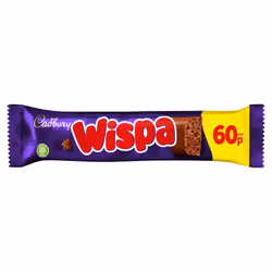 Cadbury Wispa Chocolate Bar 36g (Pack of 48)