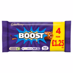 Cadbury Boost Chocolate Bar  4 Pack 126g (Pack of 9)