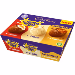 Cadbury Mixed White, Caramel and Creme Easter Egg 5 Pack - 200g
