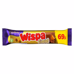 Cadbury Wispa Gold Chocolate Bar 48g (Pack of 8)