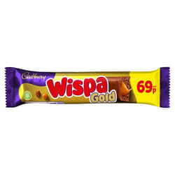 Cadbury Wispa Gold Chocolate Bar 48g (Pack of 48)