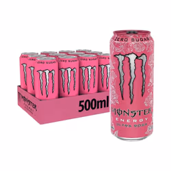 Monster Energy Ultra Rosa Energy Drink 500ml - Pack Of 12
