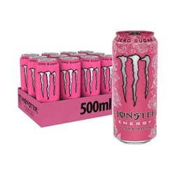 Monster Energy Ultra Rosa Energy Drink 500ml -  Pack Of 24