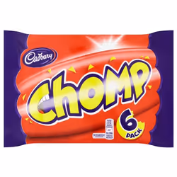 Cadbury Chomp 6 Chocolate Bars 141g