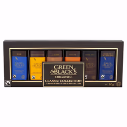 Green & Black's Organic Classic Miniature Chocolate Bar Collection, 12 x 15g