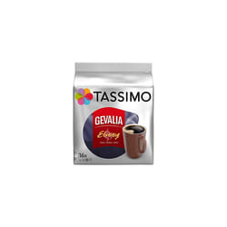 Gevalia Ebony, Full-bodied and Intensive, Coffee Capsules, Roasted Coffee, 16 T-Discs/Servings