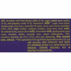 Cadbury Marvellous Collection Jelly Popping Sweet Bar, 180 g