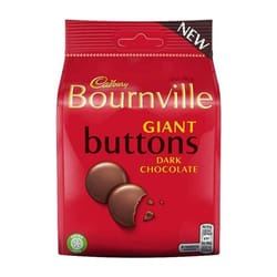 Cadbury Bournville Dark Chocolate Giant Buttons Bag, 110g