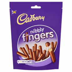 Cadbury Nibbly Chocolate Mini Fingers Biscuits 125g (Pack of 8)