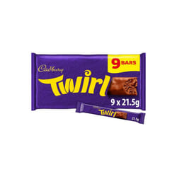 Cadbury Dairy Milk Twirl Chocolate Bars X11 236.5G