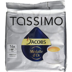 Tassimo Jacobs KrÃ¶nung MÃ©daille dÂ´Or, Rainforest Alliance Certified, 16 T-Discs
