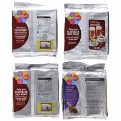 TASSIMO COSTA Cappuccino/Latte/Americano/Cadbury (4 Packs Set = 40 Drinks)