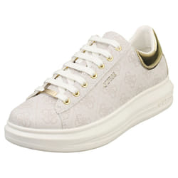 Guess Fl7vibfal12 Womens Fashion Trainers in Ivory - 3