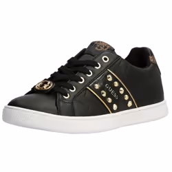 Guess Raula Black Brown Womens Leather Trainers - 4 UK 37 EU 6.5 US