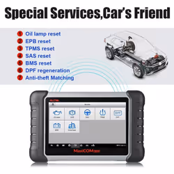 Autel MaxiCOM MK808 Car Diagnostic Scan Tool OBD2 Code Reader, with All Systems Diagnosis and 25 Service F