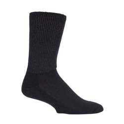 IOMI - 3 Pairs of Diabetic Socks for Swollen Legs in 2 Colours - 6-8.5 UK, Black