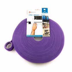 VELCRO® Hook and loop ONE-WRAP® double sided Strapping - Purple, 25m