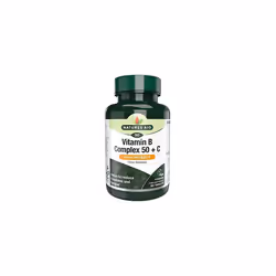 Natures Aid Vitamin B Complex 50 + C (High Potency) with Vitamin C - 90 Tablets