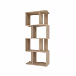 GILDA - Modular bookcase, modern style - Dimensions 59.5x30x140 cm - Room divider - Sonoma