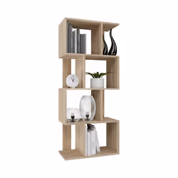 GILDA - Modular bookcase, modern style - Dimensions 59.5x30x140 cm - Room divider - Sonoma