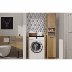 Storage unit for washing machine - 64x50x97.5 cm - Oak