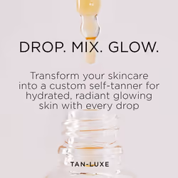 Tan Luxe THE FACE Self Tan Drops, Light/Medium (10 ml) Add Tanning Drops to Skin Care for Custom Face Tan, Cruelty Free & Vegan