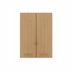 NELLIO - Wall mounted mirror cabinet - Bathroom wall cabinet - Dimensions 64x30x90 cm - Bathroom storage - Grey & Oak