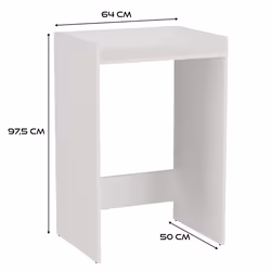 Storage unit for washing machine - 64x50x97.5 cm - White